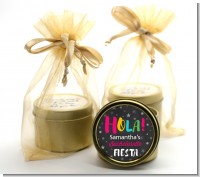 Fiesta - Bridal Shower Gold Tin Candle Favors
