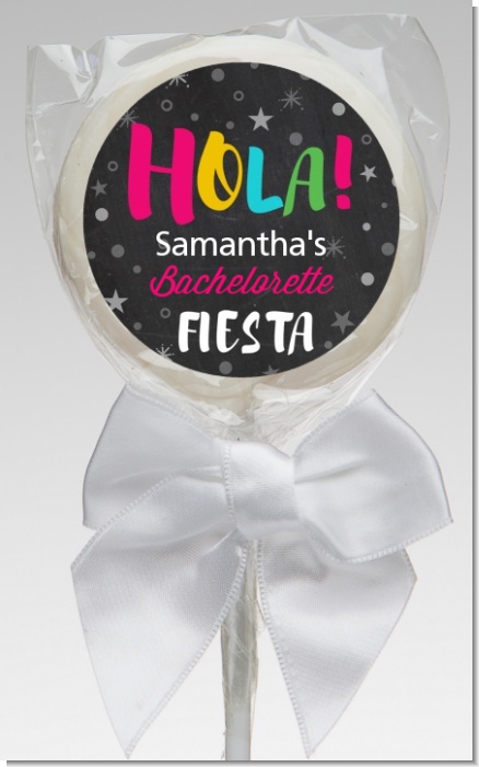 Fiesta - Personalized Bridal Shower Lollipop Favors