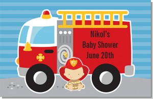 Future Firefighter - Personalized Baby Shower Placemats