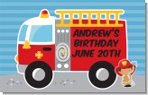 Future Firefighter - Personalized Birthday Party Placemats