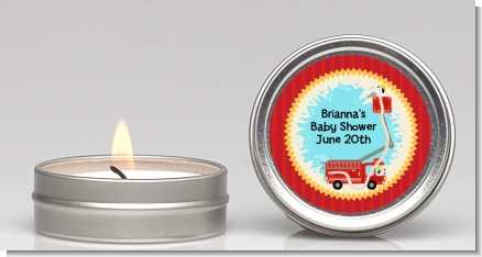 Fire Truck - Baby Shower Candle Favors
