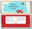 Fire Truck - Personalized Birthday Party Candy Bar Wrappers thumbnail