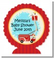 Fire Truck - Personalized Baby Shower Centerpiece Stand thumbnail