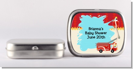 Fire Truck - Personalized Baby Shower Mint Tins