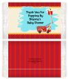 Fire Truck - Personalized Popcorn Wrapper Baby Shower Favors thumbnail