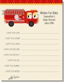 Fire Truck - Baby Shower Wishes For Baby Card