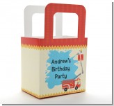 Fire Truck - Personalized Birthday Party Favor Boxes