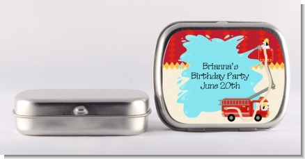 Fire Truck - Personalized Birthday Party Mint Tins