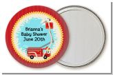 Fire Truck - Personalized Baby Shower Pocket Mirror Favors