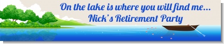 Gone Fishing - Personalized Retirement Party Banners
