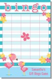 Flamingo - Baby Shower Gift Bingo Game Card