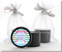 Flamingo - Baby Shower Black Candle Tin Favors
