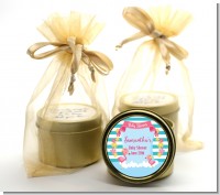 Flamingo - Baby Shower Gold Tin Candle Favors