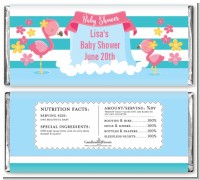 Flamingo - Personalized Baby Shower Candy Bar Wrappers