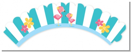 Flamingo - Baby Shower Cupcake Wrappers