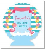 Flamingo - Personalized Baby Shower Centerpiece Stand