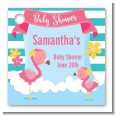 Flamingo - Personalized Baby Shower Card Stock Favor Tags thumbnail