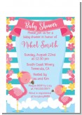 Flamingo - Baby Shower Petite Invitations