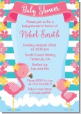 Flamingo - Baby Shower Invitations