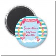 Flamingo - Personalized Baby Shower Magnet Favors thumbnail