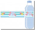 Flamingo - Personalized Baby Shower Water Bottle Labels thumbnail