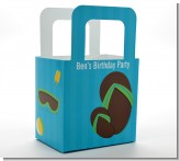 Flip Flops Boy Pool Party - Personalized Birthday Party Favor Boxes