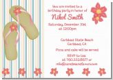 Flip Flops - Birthday Party Invitations