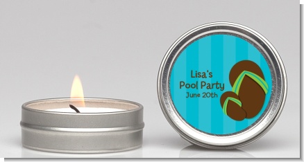 Flip Flops Boy Pool Party - Birthday Party Candle Favors