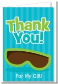 Flip Flops Boy Pool Party - Birthday Party Thank You Cards