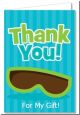 Flip Flops Boy Pool Party - Birthday Party Thank You Cards thumbnail