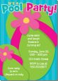 Flip Flops Girl Pool Party - Birthday Party Invitations thumbnail