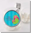 Flip Flops Girl Pool Party - Personalized Birthday Party Candy Jar thumbnail