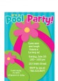 Flip Flops Girl Pool Party - Birthday Party Petite Invitations thumbnail