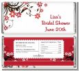 Floral Blossom - Personalized Bridal Shower Candy Bar Wrappers thumbnail