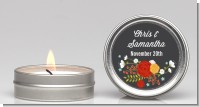 Floral Motif - Bridal Shower Candle Favors