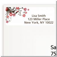 Floral Blossom - Bridal Shower Return Address Labels