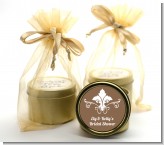 Fluer de Lis - Bridal Shower Gold Tin Candle Favors