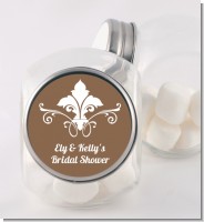 Fluer De Lis - Personalized Bridal Shower Candy Jar