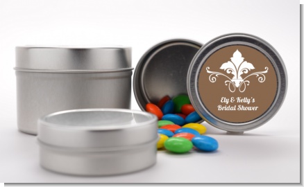 Fluer De Lis - Custom Bridal Shower Favor Tins