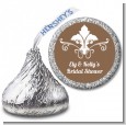 Fluer De Lis - Hershey Kiss Bridal Shower Sticker Labels thumbnail