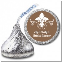 Fluer De Lis - Hershey Kiss Bridal Shower Sticker Labels