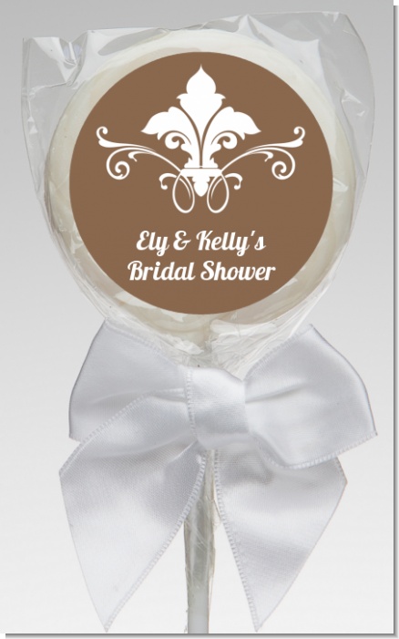 Fluer De Lis - Personalized Bridal Shower Lollipop Favors