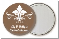 Fluer De Lis - Personalized Bridal Shower Pocket Mirror Favors