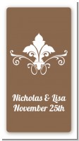 Fluer De Lis - Custom Rectangle Bridal Shower Sticker/Labels