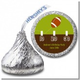 Football - Hershey Kiss Birthday Party Sticker Labels