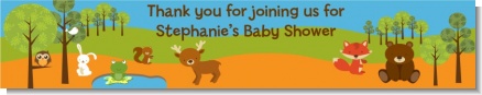 Forest Animals - Personalized Baby Shower Banners