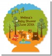 Forest Animals - Personalized Baby Shower Centerpiece Stand thumbnail