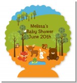 Forest Animals - Personalized Baby Shower Centerpiece Stand