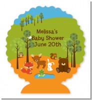 Forest Animals - Personalized Baby Shower Centerpiece Stand