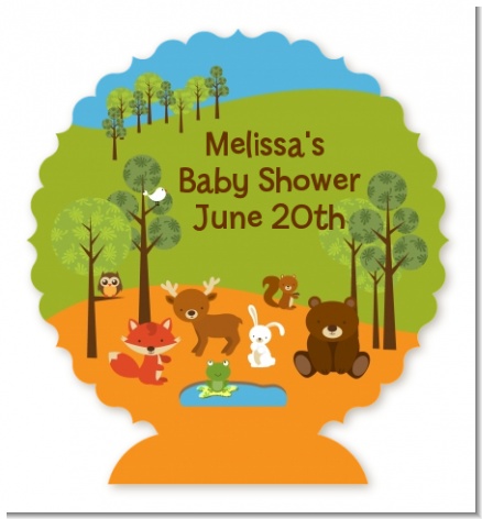 Forest Animals - Personalized Baby Shower Centerpiece Stand